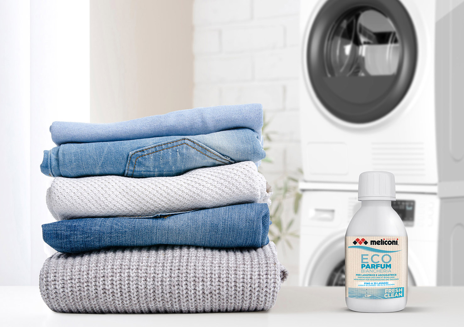La linea Eco Parfum Biancheria di Meliconi garantisce un profumo intenso e duraturo offrendo una sensazione di freschezza naturale. I profumatori, concentrati e studiati per un ridotto impatto ambientale con tensioattivi biodegradabili, sono dermatologicamente testati e senza coloranti. Disponibili in 3 profumazioni sono utilizzabili anche su tessuti misti e sintetici. Il flacone da 250 ml dura fino a 35 lavaggi. Prezzo 8,99 euro. www.meliconi.com La linea Eco Parfum Biancheria di Meliconi garantisce un profumo intenso e duraturo offrendo una sensazione di freschezza naturale. I profumatori, concentrati e studiati per un ridotto impatto ambientale con tensioattivi biodegradabili, sono dermatologicamente testati e senza coloranti. Disponibili in 3 profumazioni sono utilizzabili anche su tessuti misti e sintetici. Il flacone da 250 ml dura fino a 35 lavaggi. Prezzo 8,99 euro. www.meliconi.com