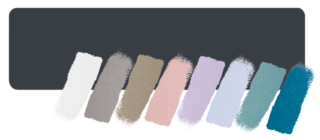 Abbinamento del color antracite con altre tonalità Abbinamento del color antracite con altre tonalità