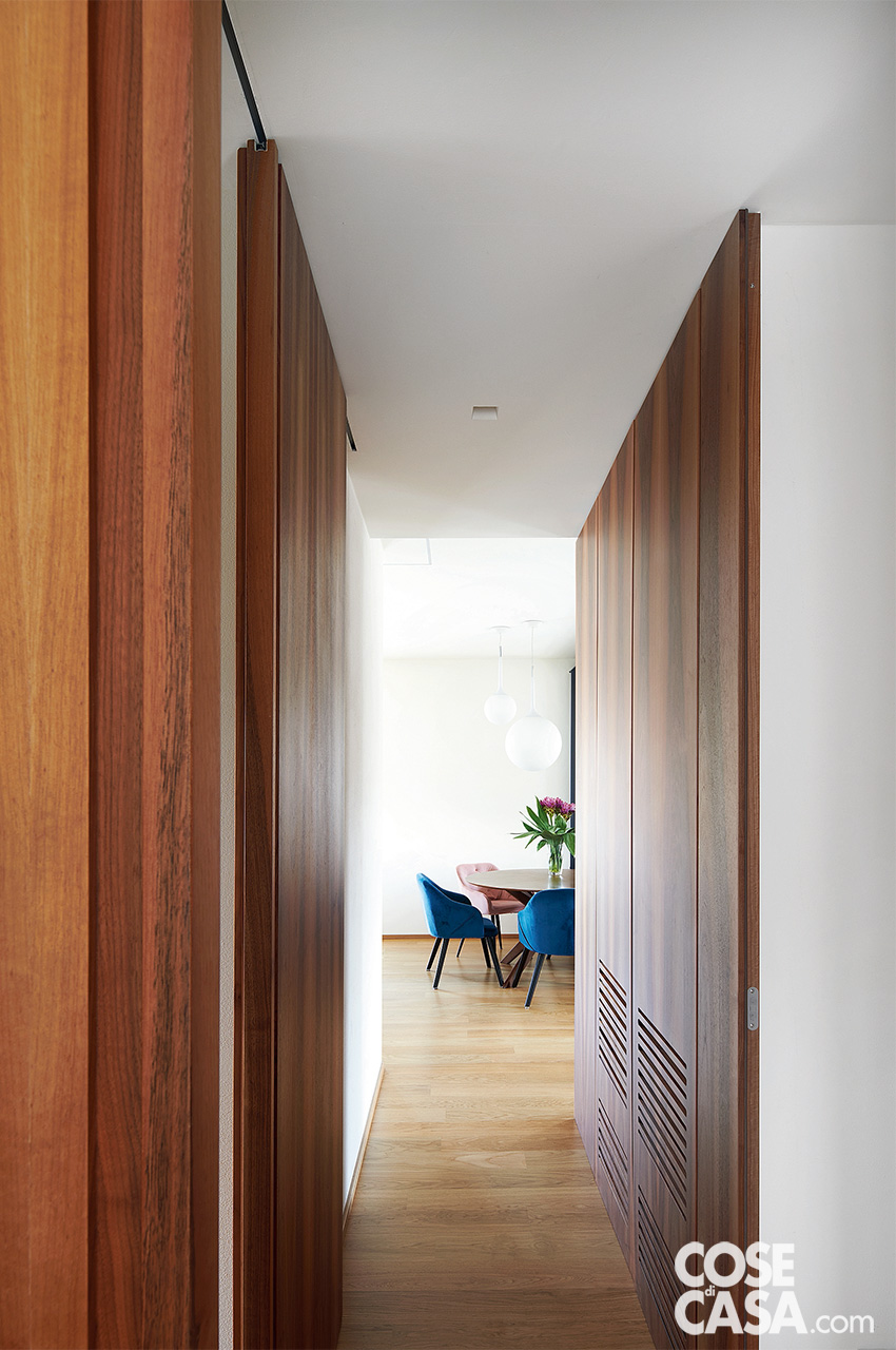 corridoio armadio legno