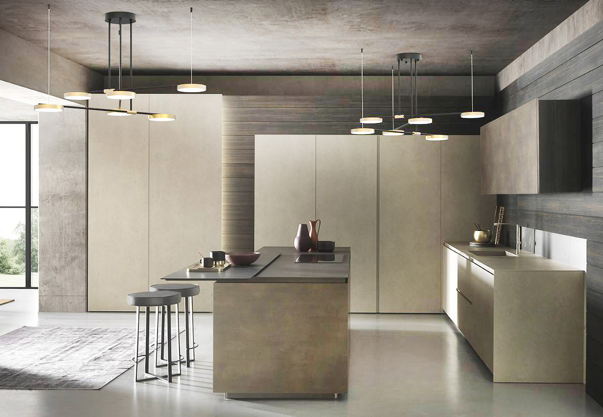 Lineare e minimale la cucina Skill di Modulnova che si articola intorno all'isola centrale attrezzata con la zona cottura. Le ante lisce delle basi e delle colonne sono realizzate in miltech argilla e miltech riace con spessori estremamente ridotti; il piano di lavoro è in laminato argilla. A parete trovano posto la boiserie in miltech eucalipto e lo schienale illuminato in gres calacatta. Prezzo su richiesta. https://www.modulnova.it Lineare e minimale la cucina Skill di Modulnova che si articola intorno all'isola centrale attrezzata con la zona cottura. Le ante lisce delle basi e delle colonne sono realizzate in miltech argilla e miltech riace con spessori estremamente ridotti; il piano di lavoro è in laminato argilla. A parete trovano posto la boiserie in miltech eucalipto e lo schienale illuminato in gres calacatta. Prezzo su richiesta. https://www.modulnova.it