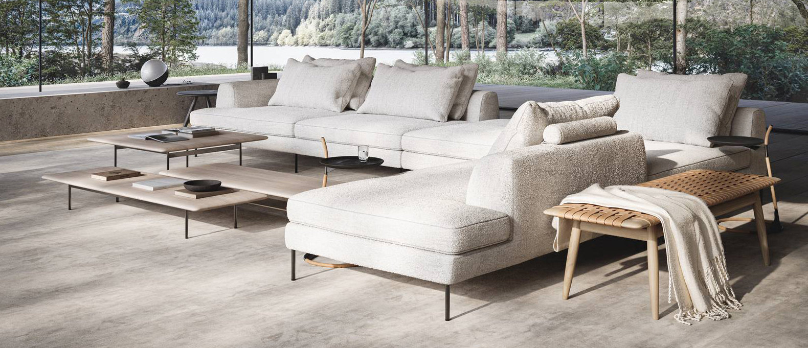 Ha una linea avvolgente il divano modulare Velar Modulare Sofa di Ritzwell sottolineata dalle sedute ampie e profonde e dagli schienali bassi; le grandi cuscinature mobili aumentano il comfort. I piedini sottili sollevano la struttura e la alleggeriscono. https://ritzwell.com - Salone del mobile 2025, padiglione 9, Stand C01/C03. Ha una linea avvolgente il divano modulare Velar Modulare Sofa di Ritzwell sottolineata dalle sedute ampie e profonde e dagli schienali bassi; le grandi cuscinature mobili aumentano il comfort. I piedini sottili sollevano la struttura e la alleggeriscono. https://ritzwell.com - Salone del mobile 2025, padiglione 9, Stand C01/C03.
