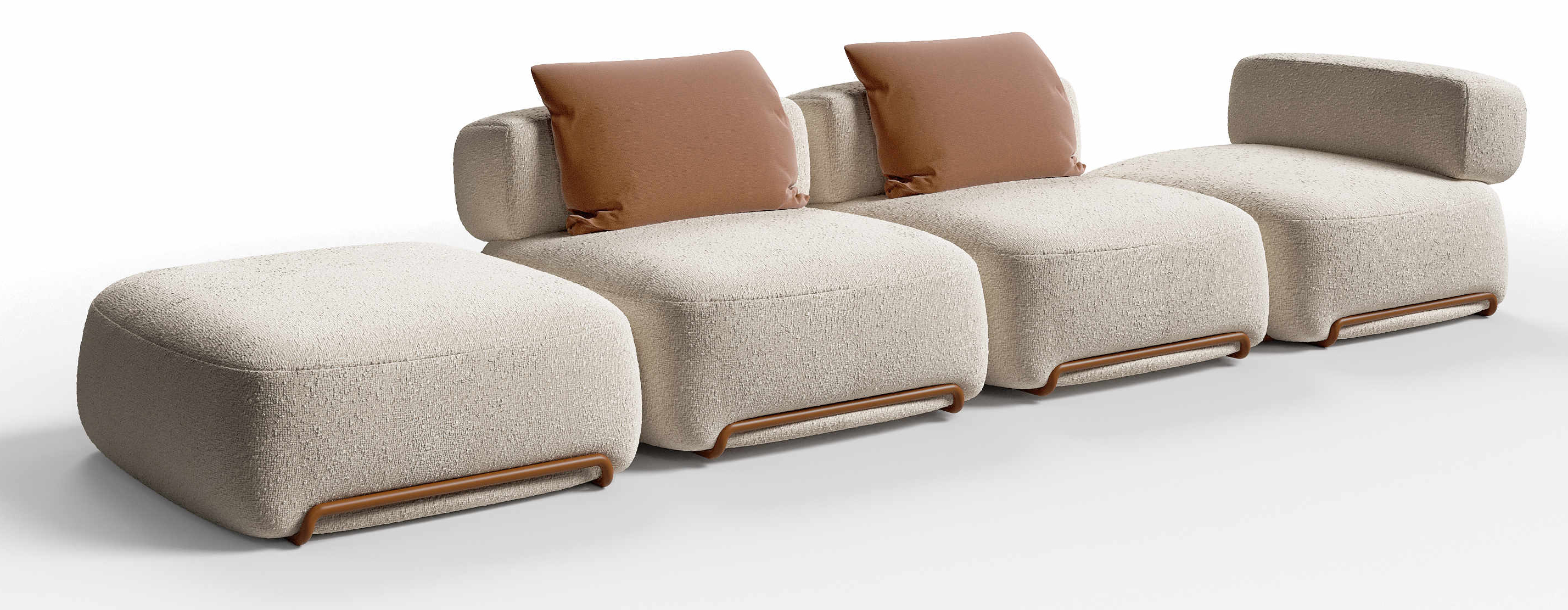 Il nuovo divano outdoor Salina di TA Design ha uno stile contemporaneo ed elegante, sottolineato dalla struttura realizzata in tubolare che accoglie le morbide e generose cuscinature. I diversi moduli disponibili permettono di dare vita a configurazioni personalizzate. L'imbottitura sviluppata con la tecnologia “total outdoor”, è completamente drenante, traspirante e resistente agli agenti atmosferici; il rivestimento è interamente sfoderabile. https://tadesign.it - Fuorisalone, Tortona Rocks – Opificio31  – Via Tortona 31, Milano.