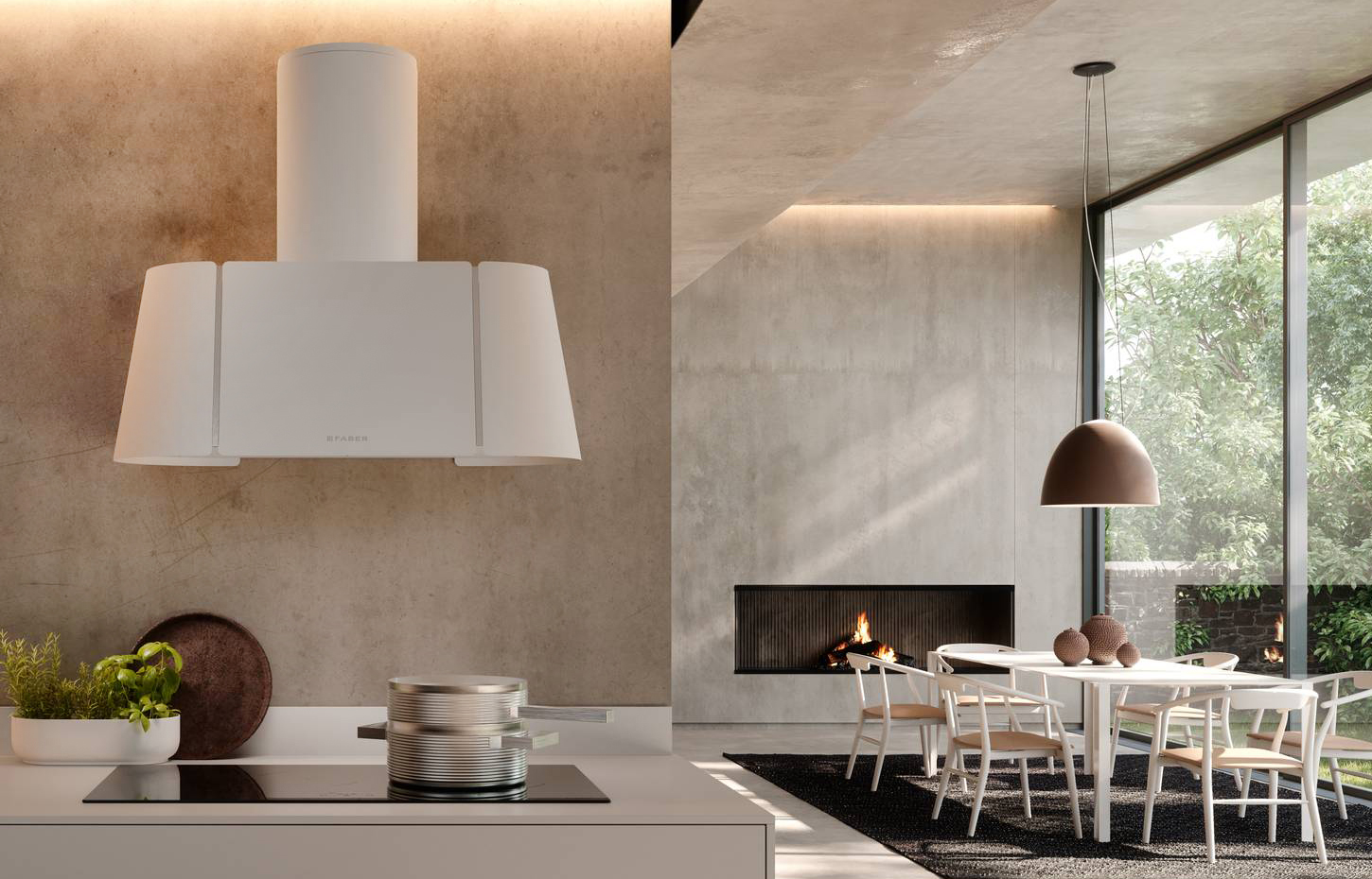 Combinando le proporzioni importanti della versione XL con la praticità di un’installazione a parete, la cappa Beat XL Wall di Faber è pensata per chi cerca un forte impatto visivo: è un elemento scenografico che arreda con stile, valorizzando la cucina con la sua presenza, ma senza rinunciare alla leggerezza delle forme. È disponibile in due finiture ultra matt, Bianco e Nero, per adattarsi con versatilità a ogni stile di arredo e il profilo minimale, le raffinate strisce in acciaio inox e la struttura elegante ne fanno un complemento di design. Larga 80 cm, ideale per adattarsi a piani cottura di grandi dimensioni, e profonda 35 cm, ha una potenza di aspirazione fino a 720 m³/h e una classe energetica A, che garantisce un’elevata efficienza nel trattamento dell’aria, riducendo i consumi. Inoltre, grazie alla tecnologia Sound Pro, la cappa mantiene un livello di rumorosità ottimizzato, con una soglia massima di 68 dB, per un comfort acustico superiore.
www.faberspa.com - Fuorisalone, Flagship Store -Via Pontaccio 18, Milano. Combinando le proporzioni importanti della versione XL con la praticità di un’installazione a parete, la cappa Beat XL Wall di Faber è pensata per chi cerca un forte impatto visivo: è un elemento scenografico che arreda con stile, valorizzando la cucina con la sua presenza, ma senza rinunciare alla leggerezza delle forme. È disponibile in due finiture ultra matt, Bianco e Nero, per adattarsi con versatilità a ogni stile di arredo e il profilo minimale, le raffinate strisce in acciaio inox e la struttura elegante ne fanno un complemento di design. Larga 80 cm, ideale per adattarsi a piani cottura di grandi dimensioni, e profonda 35 cm, ha una potenza di aspirazione fino a 720 m³/h e una classe energetica A, che garantisce un’elevata efficienza nel trattamento dell’aria, riducendo i consumi. Inoltre, grazie alla tecnologia Sound Pro, la cappa mantiene un livello di rumorosità ottimizzato, con una soglia massima di 68 dB, per un comfort acustico superiore.
www.faberspa.com - Fuorisalone, Flagship Store -Via Pontaccio 18, Milano.