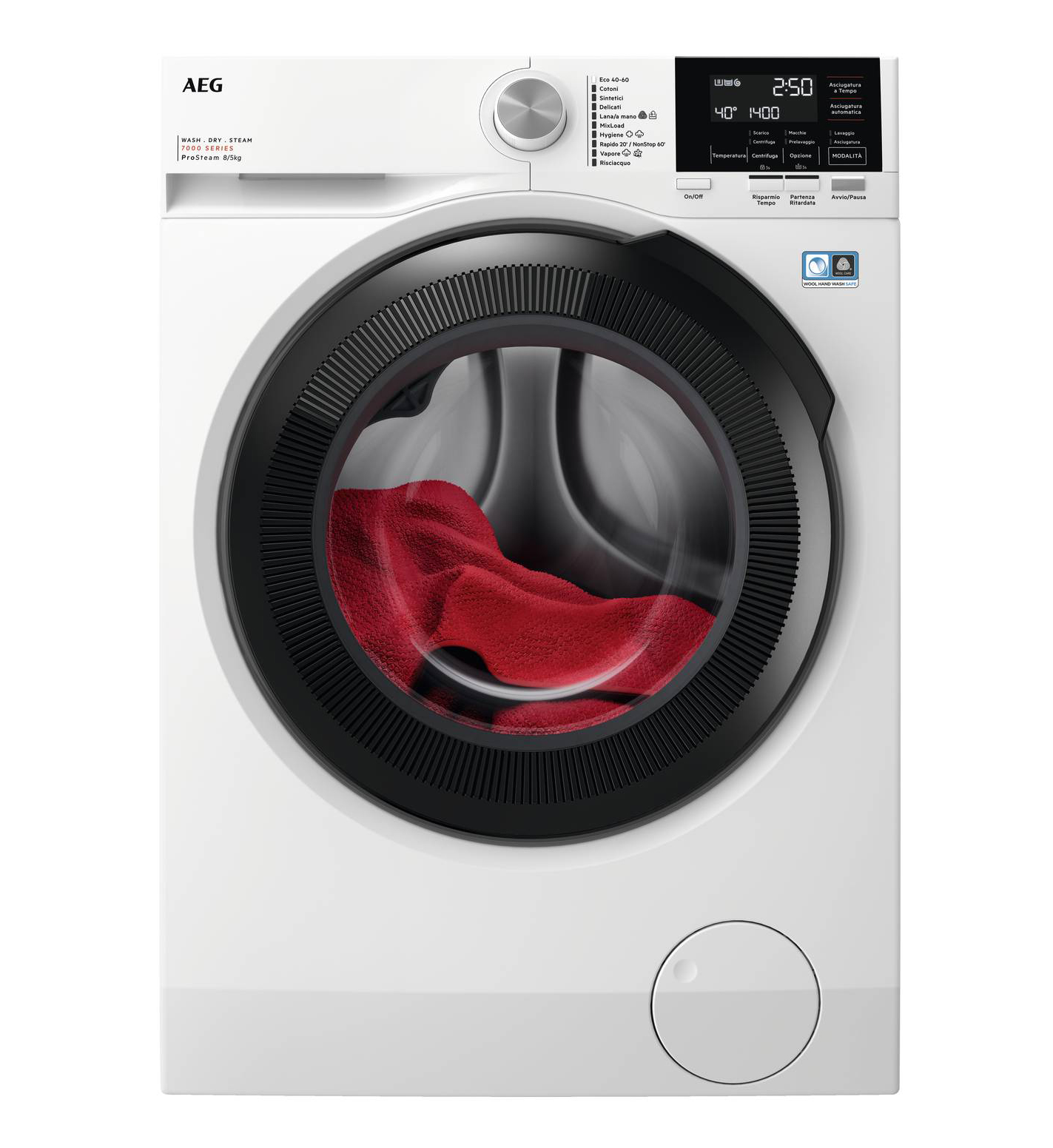 Lava 8 kg e ne asciuga 5 la lavasciuga Kombi 7000 LWR7G856OB di Aeg dotata di tecnologia PreciseLoad che adatta in modo automatico tempo, acqua ed energia in base al peso del carico, evitando gli sprechi. Dotata di certificazione Woolmark Blue, protegge anche i capi in lana, per preservarli a lungo e ha programma completo SpecialCare, che si adatta a ogni tipo di tessuto per una pulizia delicata ma efficace. Misura L 60 x P 58 x H 85 cm. Prezzo 1.149,99 euro. www.aeg.it Lava 8 kg e ne asciuga 5 la lavasciuga Kombi 7000 LWR7G856OB di Aeg dotata di tecnologia PreciseLoad che adatta in modo automatico tempo, acqua ed energia in base al peso del carico, evitando gli sprechi. Dotata di certificazione Woolmark Blue, protegge anche i capi in lana, per preservarli a lungo e ha programma completo SpecialCare, che si adatta a ogni tipo di tessuto per una pulizia delicata ma efficace. Misura L 60 x P 58 x H 85 cm. Prezzo 1.149,99 euro. www.aeg.it