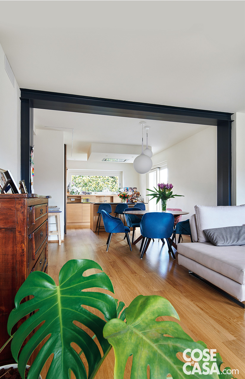 living zona pranzo tavolo rotondo