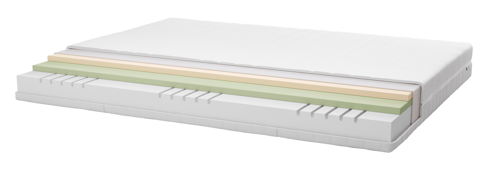 Il materasso Åkrehamn di Ikea, con un’altezza di 20 cm, è diviso in cinque zone di comfort. Lo strato superiore in schiuma ad alta resilienza contribuisce a un buon isolamento termico, rendendolo ideale per chi soffre il freddo durante la notte. Il memory foam, nello strato inferiore, riduce la pressione su spina dorsale e articolazioni. Inoltre, il tessuto trapuntato, morbido ed elastico, si adatta ai movimenti del corpo, aggiungendo calore e comfort. Misure 160x200 cm. Prezzo 399 euro. www.ikea.it Il materasso Åkrehamn di Ikea, con un’altezza di 20 cm, è diviso in cinque zone di comfort. Lo strato superiore in schiuma ad alta resilienza contribuisce a un buon isolamento termico, rendendolo ideale per chi soffre il freddo durante la notte. Il memory foam, nello strato inferiore, riduce la pressione su spina dorsale e articolazioni. Inoltre, il tessuto trapuntato, morbido ed elastico, si adatta ai movimenti del corpo, aggiungendo calore e comfort. Misure 160x200 cm. Prezzo 399 euro. www.ikea.it