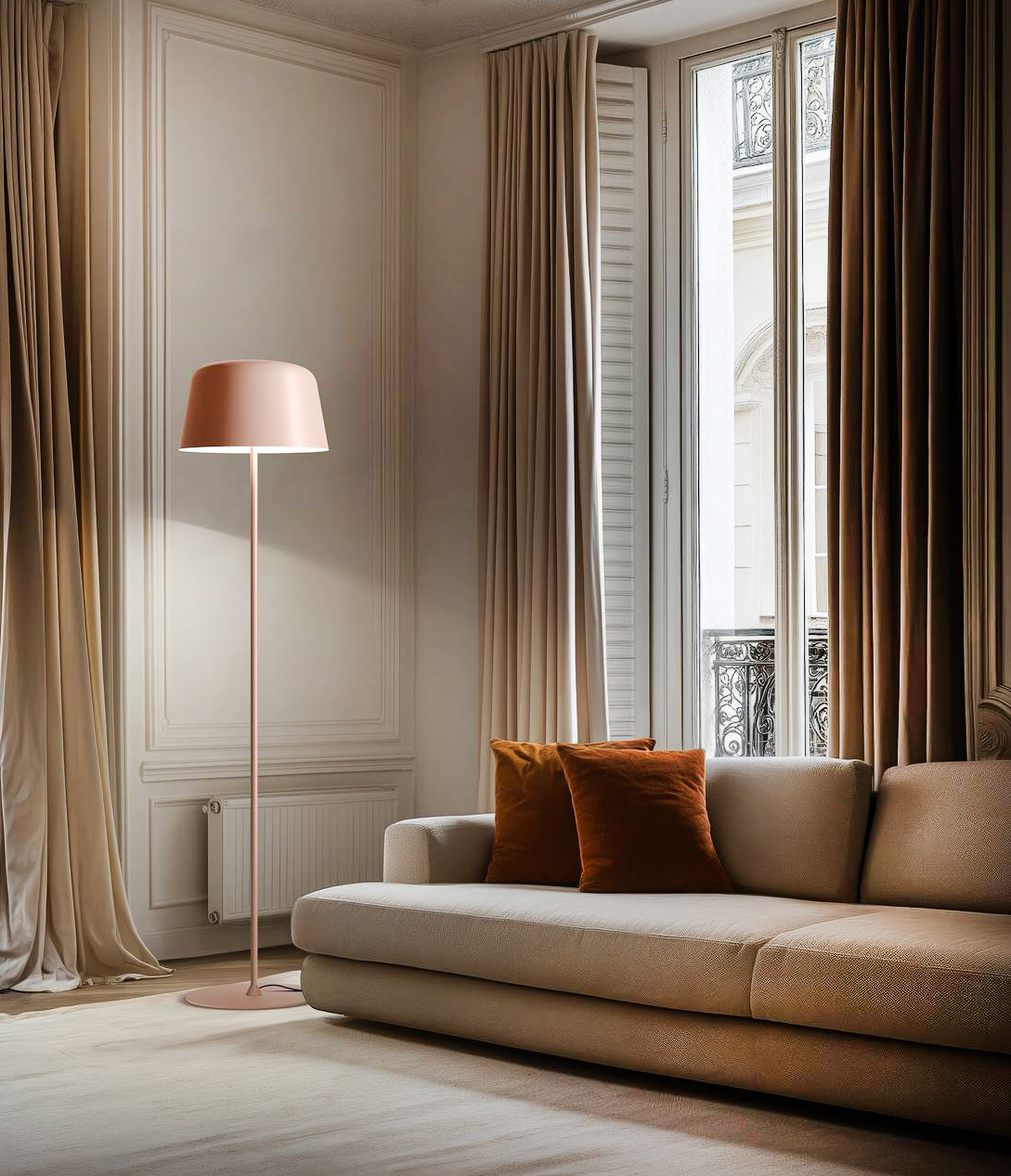 La piantana Delfi di Linea Light Group si basa su un sistema tecnico sofisticato: la sorgente LED, montata su un supporto circolare in alluminio verniciato bianco, è orientata verso l’alto. La luce viene riflessa da un disco superiore interno e convogliata verso il basso attraverso la forma del paralume in metallo, che internamente mantiene una finitura bianca. L'esterno è disponibile in cinque colori con finitura raggrinzante: bianco, nero, deep blue, petrol e peach; inoltre, integra un dimmer nella pulsantiera a terra. https://www.linealight.com/it – Euroluce, padiglione 2, stand B19. La piantana Delfi di Linea Light Group si basa su un sistema tecnico sofisticato: la sorgente LED, montata su un supporto circolare in alluminio verniciato bianco, è orientata verso l’alto. La luce viene riflessa da un disco superiore interno e convogliata verso il basso attraverso la forma del paralume in metallo, che internamente mantiene una finitura bianca. L'esterno è disponibile in cinque colori con finitura raggrinzante: bianco, nero, deep blue, petrol e peach; inoltre, integra un dimmer nella pulsantiera a terra. https://www.linealight.com/it – Euroluce, padiglione 2, stand B19.