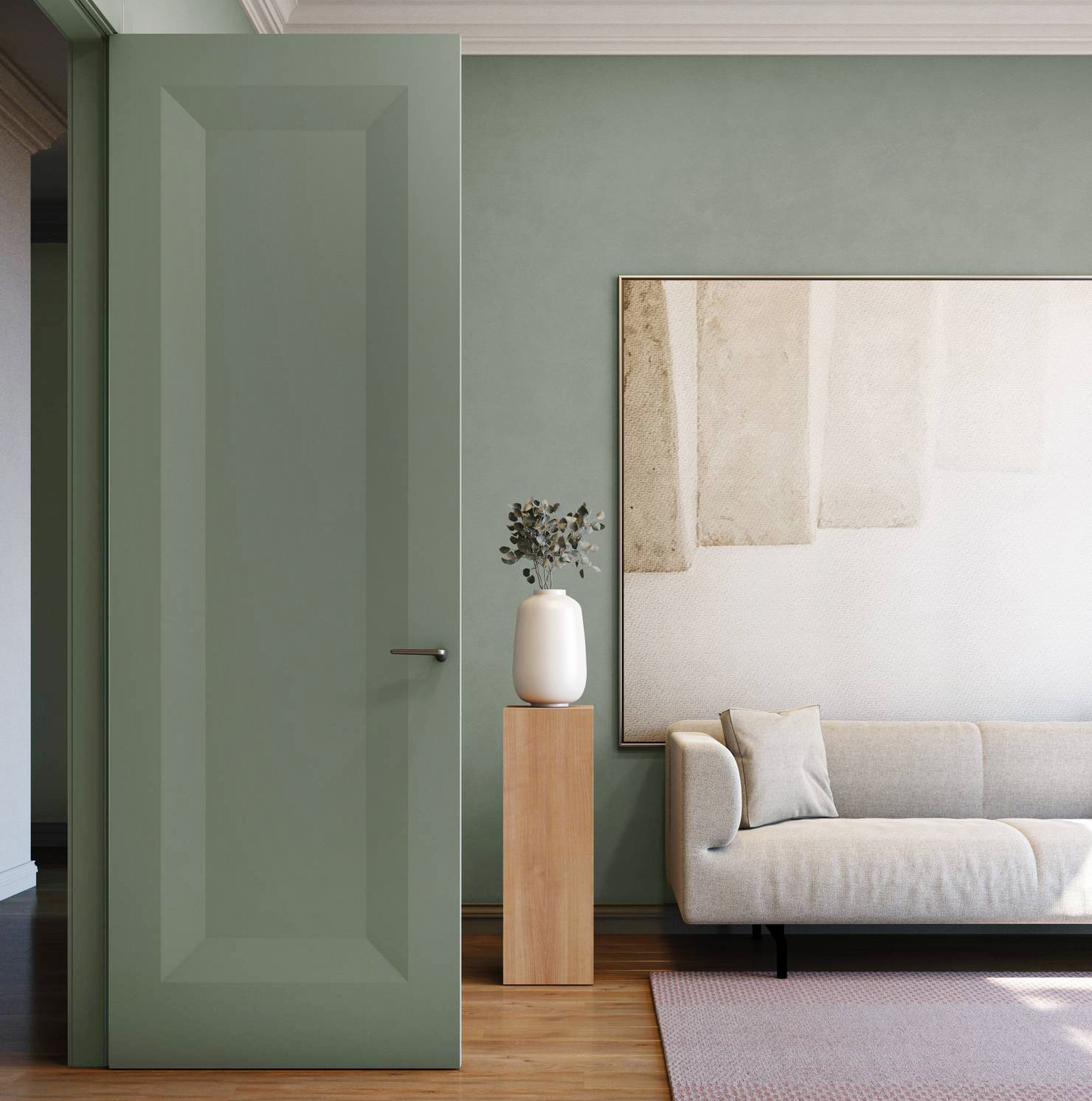 Fa parte della nuova collezione LaPorta di Effebiquattro il modello in legno pantografato che diventa un tutt’uno con la parete grazie all’installazione di un telaio rasomuro, donando al progetto un effetto visivo pulito e lineare. È disponibile in diciotto tonalità, ma può essere personalizzato anche con colorazione su richiesta. https://effebiquattro.it/it - Salone del mobile 2025, padiglione 14, Stand E35. Fa parte della nuova collezione LaPorta di Effebiquattro il modello in legno pantografato che diventa un tutt’uno con la parete grazie all’installazione di un telaio rasomuro, donando al progetto un effetto visivo pulito e lineare. È disponibile in diciotto tonalità, ma può essere personalizzato anche con colorazione su richiesta. https://effebiquattro.it/it - Salone del mobile 2025, padiglione 14, Stand E35.