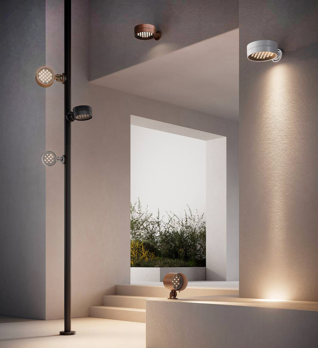 I proiettori per esterni a LED ad alta efficienza Oliver di Luce&Light permettono di selezionare un fascio di luce idoneo a ogni necessità. La struttura ha un design compatto e solido  che li rende facili da ambientare; sono disponibili in tre dimensioni. https://www.lucelight.it – Euroluce, padiglione 10, stand D25. I proiettori per esterni a LED ad alta efficienza Oliver di Luce&Light permettono di selezionare un fascio di luce idoneo a ogni necessità. La struttura ha un design compatto e solido  che li rende facili da ambientare; sono disponibili in tre dimensioni. https://www.lucelight.it – Euroluce, padiglione 10, stand D25.