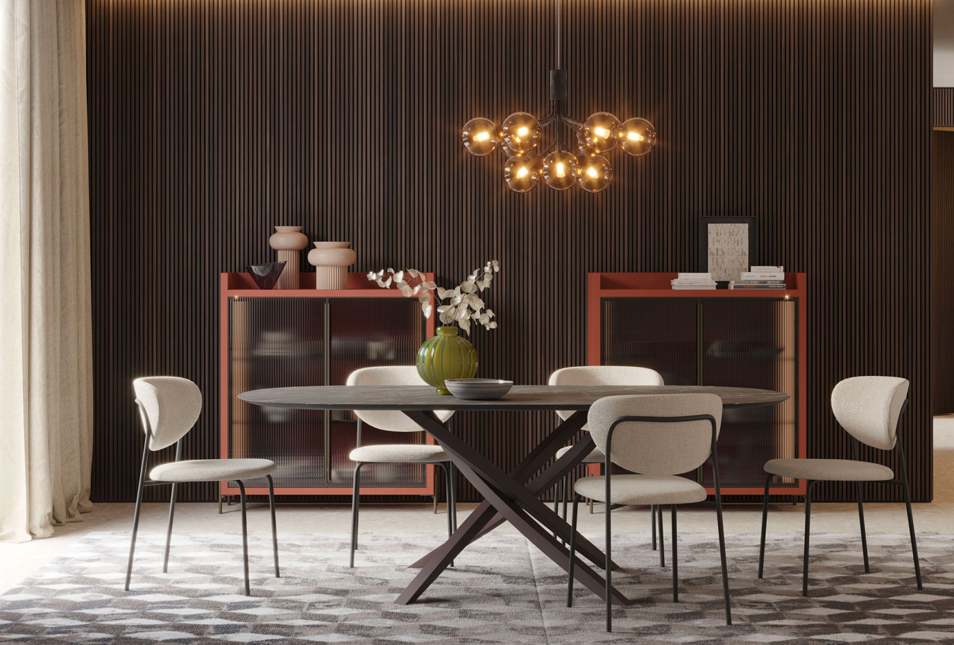 Comoda e accogliente la sedia imbottita Grace della collezione Living Day By Day di Giessegi che è disponibile con il rivestimento in tessuto o similpelle. Il basamento in metallo è realizzato in metallo Nero. Misura L 50 x P 54 x H 80 cm. Prezzo 540 euro + Iva. www.giessegi.it Comoda e accogliente la sedia imbottita Grace della collezione Living Day By Day di Giessegi che è disponibile con il rivestimento in tessuto o similpelle. Il basamento in metallo è realizzato in metallo Nero. Misura L 50 x P 54 x H 80 cm. Prezzo 540 euro + Iva. www.giessegi.it