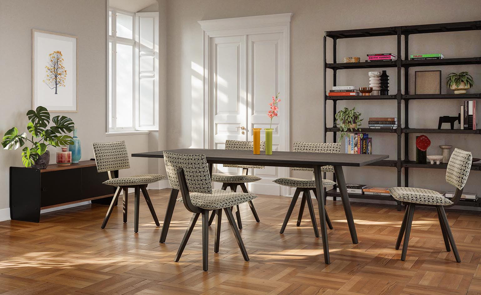 Tessuto chiaro fantasia per il rivestimento dello schienale e della seduta, con una forma squadrata, di Trave di Magis: è caratterizzata da una struttura in legno massello di frassino o finitura rovere. Misura L 46,5 x P 55,5 x H 81,7 cm. Prezzo a partire da 842 euro. www.magisdesign.com Tessuto chiaro fantasia per il rivestimento dello schienale e della seduta, con una forma squadrata, di Trave di Magis: è caratterizzata da una struttura in legno massello di frassino o finitura rovere. Misura L 46,5 x P 55,5 x H 81,7 cm. Prezzo a partire da 842 euro. www.magisdesign.com