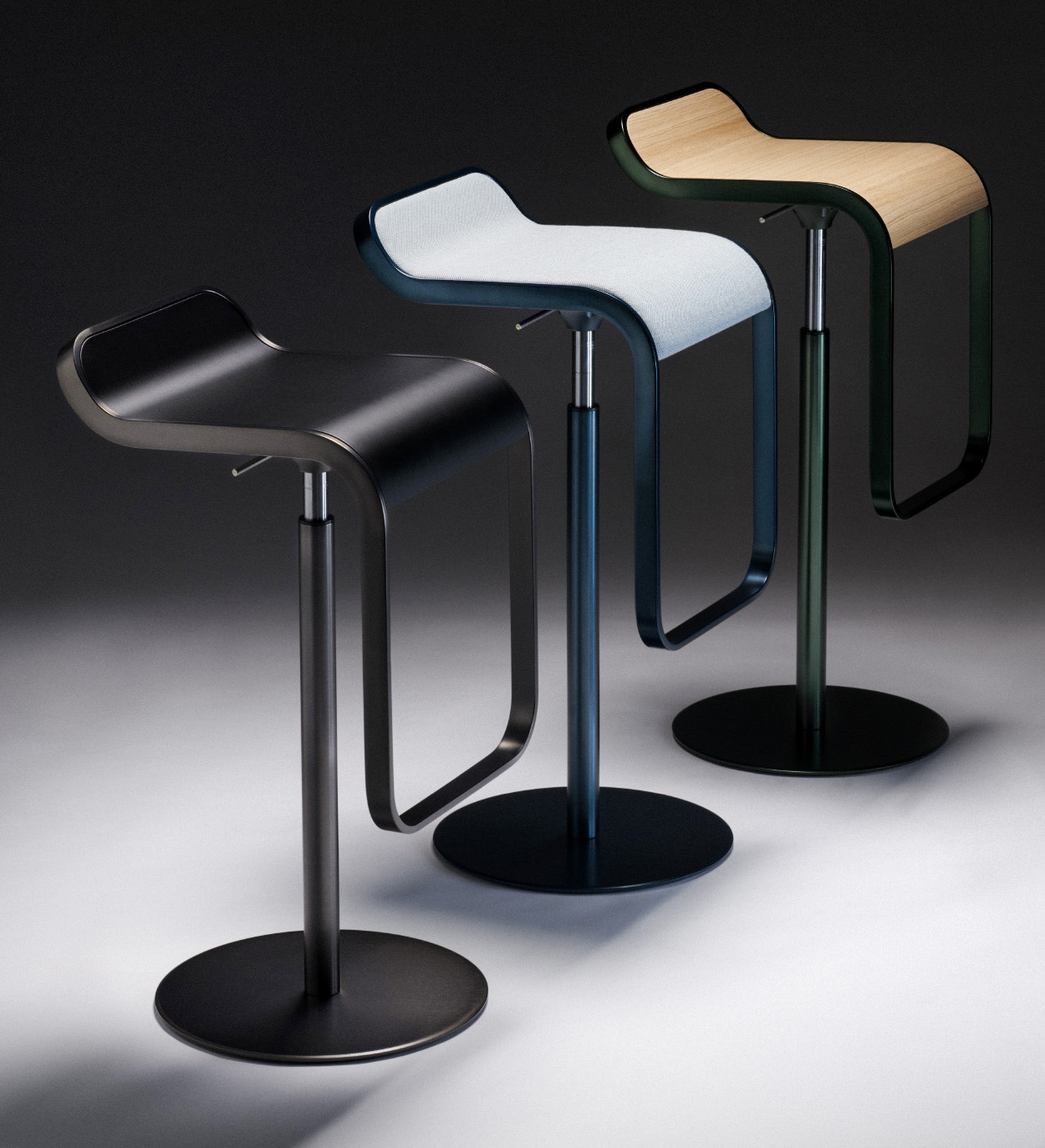 Tre nuove finiture galvaniche, nero spazzolato, blu e verde, per lo sgabello Lem di Lapalma che  festeggia i suoi primi 25 anni ed è stato inserito nel 2008 nell'esposizione permanente del Victoria & Albert Museum di Londra. https://www.lapalma.it/it - Salone del mobile 2025, padiglione 22, Stand B20. Tre nuove finiture galvaniche, nero spazzolato, blu e verde, per lo sgabello Lem di Lapalma che  festeggia i suoi primi 25 anni ed è stato inserito nel 2008 nell'esposizione permanente del Victoria & Albert Museum di Londra. https://www.lapalma.it/it - Salone del mobile 2025, padiglione 22, Stand B20.