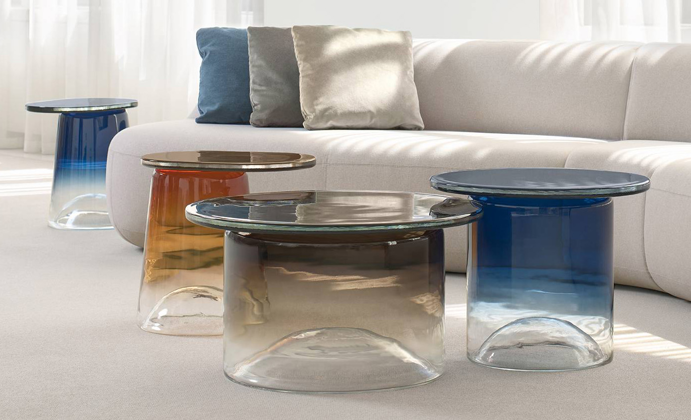 Pregiato vetro di Murano per i tavolini Ice Tables di Maxdesign che danno vita ad un suggestivo gioco di luci e riflessi, sempre diverso, a secondo dell'illuminazione e della prospettiva. Sono realizzati con maestria artigianale e ogni pezzo è unico. https://www.maxdesign.it/it - Salone del mobile 2025, padiglione 24, Stand D26. Pregiato vetro di Murano per i tavolini Ice Tables di Maxdesign che danno vita ad un suggestivo gioco di luci e riflessi, sempre diverso, a secondo dell'illuminazione e della prospettiva. Sono realizzati con maestria artigianale e ogni pezzo è unico. https://www.maxdesign.it/it - Salone del mobile 2025, padiglione 24, Stand D26.