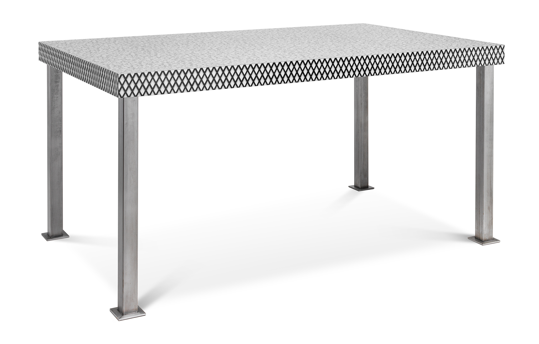 Il tavolo rettangolare Venezia di Memphis, che è stato progettato da Ettore Sottsass per la sua abitazione privata nel 1981, ha una linea essenziale sottolineata dalle quattro gambe squadrate in metallo. https://memphis.it/it – Salone del mobile 2025, padiglione 22, stand B30. Il tavolo rettangolare Venezia di Memphis, che è stato progettato da Ettore Sottsass per la sua abitazione privata nel 1981, ha una linea essenziale sottolineata dalle quattro gambe squadrate in metallo. https://memphis.it/it – Salone del mobile 2025, padiglione 22, stand B30.