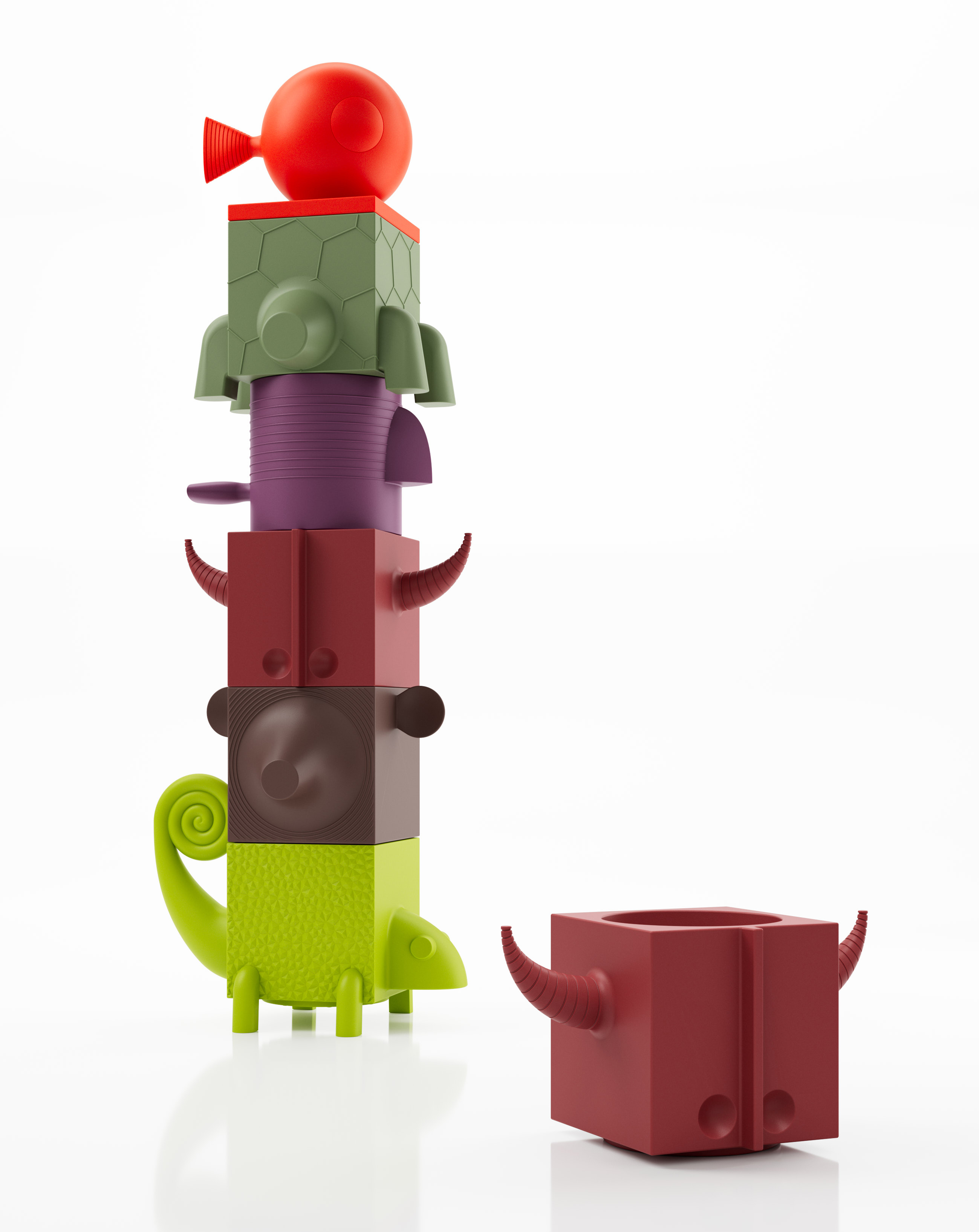 Hanno la forma di animali i vasi multifunzione Fera di Lyxo che impilati danno vita ad un totem colorato e che possono essere usati anche come portaoggetti. Sono completamente realizzati in materiale plastico che li rende leggeri e resistenti nello stesso tempo. https://www.lyxodesign.com - Salone del mobile 2025, padiglione 18, Stand F12. Hanno la forma di animali i vasi multifunzione Fera di Lyxo che impilati danno vita ad un totem colorato e che possono essere usati anche come portaoggetti. Sono completamente realizzati in materiale plastico che li rende leggeri e resistenti nello stesso tempo. https://www.lyxodesign.com - Salone del mobile 2025, padiglione 18, Stand F12.