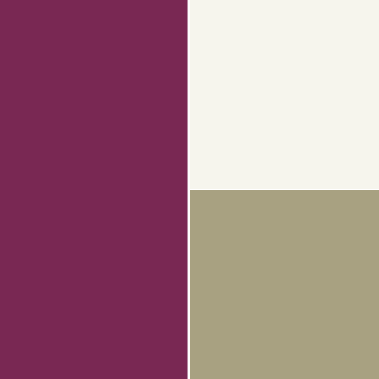 Abbinamento prugna con bianco panna e sabbia Abbinamento prugna con bianco panna e sabbia