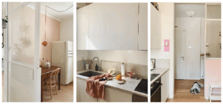 CUCINA su misura e su disegno l LAMPADA &tradition. hwww.andtradition.com l PARETE VETRATA su misura e su disegno l TAVOLO di recupero l SEDIE di recupero
l PARQUET Laborlegno. www.laborlegno.it