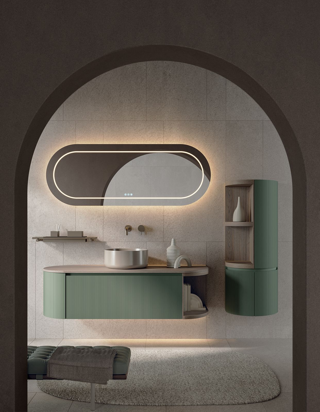 Il disegno netto e fine del profilo in alluminio a L dell’anta è il tratto distintivo e l’origine del nome della collezione ELLE di Novello. Si presenta in rovere in 7 tonalità, 40 colori laccati e 3 laccati metal a catalogo e nelle finiture cannettato, liscia, laccato: lucido, opaco, soft e metal. I mobili possono essere sospesi, a terra, su struttura metallica e nella versione a totem verticale. www.novello.it – Fuorisalone, Wellness In+Out presso Carroccio 6 – Via Carroccio 6, Milano Il disegno netto e fine del profilo in alluminio a L dell’anta è il tratto distintivo e l’origine del nome della collezione ELLE di Novello. Si presenta in rovere in 7 tonalità, 40 colori laccati e 3 laccati metal a catalogo e nelle finiture cannettato, liscia, laccato: lucido, opaco, soft e metal. I mobili possono essere sospesi, a terra, su struttura metallica e nella versione a totem verticale. www.novello.it – Fuorisalone, Wellness In+Out presso Carroccio 6 – Via Carroccio 6, Milano