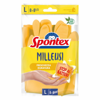 I guanti sono essenziali per proteggee le mani dallo sporco e residui come muffe ed escrementi. Meglio se resistenti e pratici, come questi di Spontex. Prezzo: 1,59 euro su amazon.it