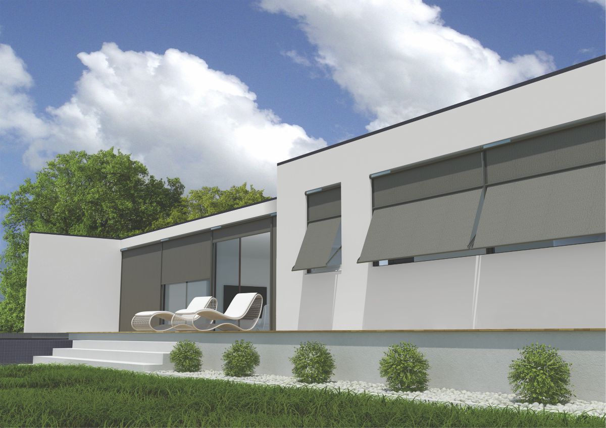 La nuova tenda a discesa guidata VMB di FAKRO è progettata per finestre verticali: è un sistema che coniuga estetica contemporanea, tecnologia, isolamento termico e possibilità di integrazione con le tecnologie per la smart home. Installata all’esterno del serramento, VMB intercetta i raggi solari prima che raggiungano la superficie vetrata, offrendo una protezione fino a otto volte più efficace rispetto a quella garantita dalle tende interne e diminuendo così il consumo di energia richiesta dagli impianti di climatizzazione. Il cuore del sistema è rappresentato da un braccetto che, durante l’apertura, proietta la tenda verso l’esterno formando un tettuccio sopra la parte inferiore della finestra. Questa configurazione consente l’utilizzo di tessuti a trama molto fitta e bassa trasparenza, capaci di attenuare l’irraggiamento solare garantendo al tempo stesso un buon apporto  di luce naturale. www.fakro.it