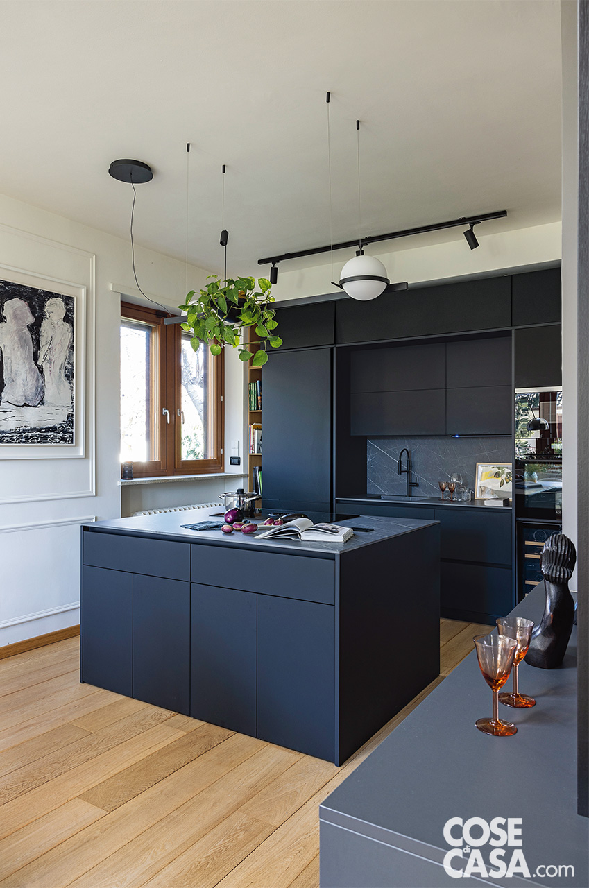 cucina nera con isola cucina nera con isola