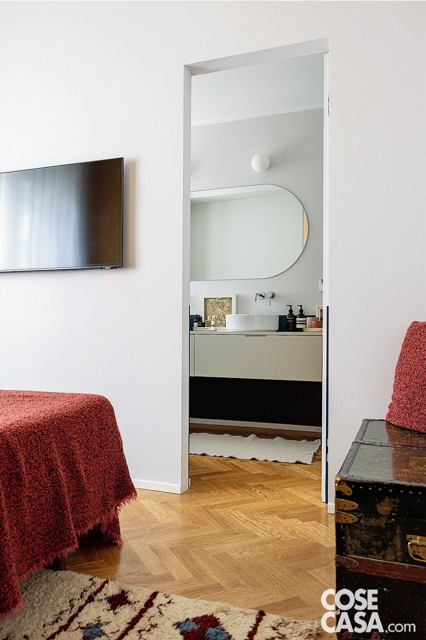 ingresso bagno in camera da letto