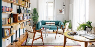 66 mq con vista su Citylife: ristrutturazione tra vintage e design contemporaneo