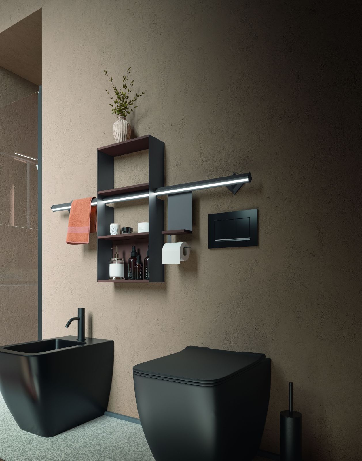 Ha finitura nero opaco la serie di sanitari a terra Square di Cerasa dalla forma squadrata. Misurano, cadauno, L 36,5 x P 54 x H 43 cm. Prezzo, cadauno e Iva esclusa, 703 euro. Il sedile ammortizzato costa, Iva esclusa, 326 euro. www.cerasa.it Ha finitura nero opaco la serie di sanitari a terra Square di Cerasa dalla forma squadrata. Misurano, cadauno, L 36,5 x P 54 x H 43 cm. Prezzo, cadauno e Iva esclusa, 703 euro. Il sedile ammortizzato costa, Iva esclusa, 326 euro. www.cerasa.it