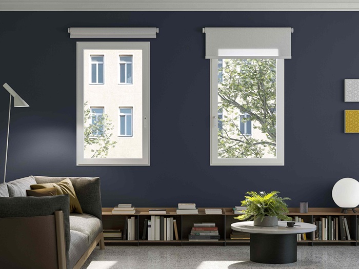 Profili sottili per i sistemi in alluminio AWS 75 BS (Block System) di Schüco, caratterizzati da elevato isolamento termico, anta a scomparsa all'esterno e ampia superficie vetrata. www.schueco.com/it Profili sottili per i sistemi in alluminio AWS 75 BS (Block System) di Schüco, caratterizzati da elevato isolamento termico, anta a scomparsa all'esterno e ampia superficie vetrata. www.schueco.com/it