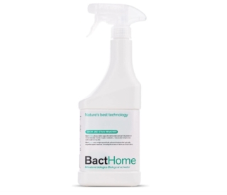 BactHome elimina odori, macchie di sudore e urina da materassi, vestiti, tessuti, scarpe e attrezzature sportive. Si tratta di un detergente enzimatico che, grazie a batteri appositamente selezionati, elimina macchie e cattivi odori di origine organica infiltrati nei tessuti. Prezzo 15,99 euro. BactHome elimina odori, macchie di sudore e urina da materassi, vestiti, tessuti, scarpe e attrezzature sportive. Si tratta di un detergente enzimatico che, grazie a batteri appositamente selezionati, elimina macchie e cattivi odori di origine organica infiltrati nei tessuti. Prezzo 15,99 euro.