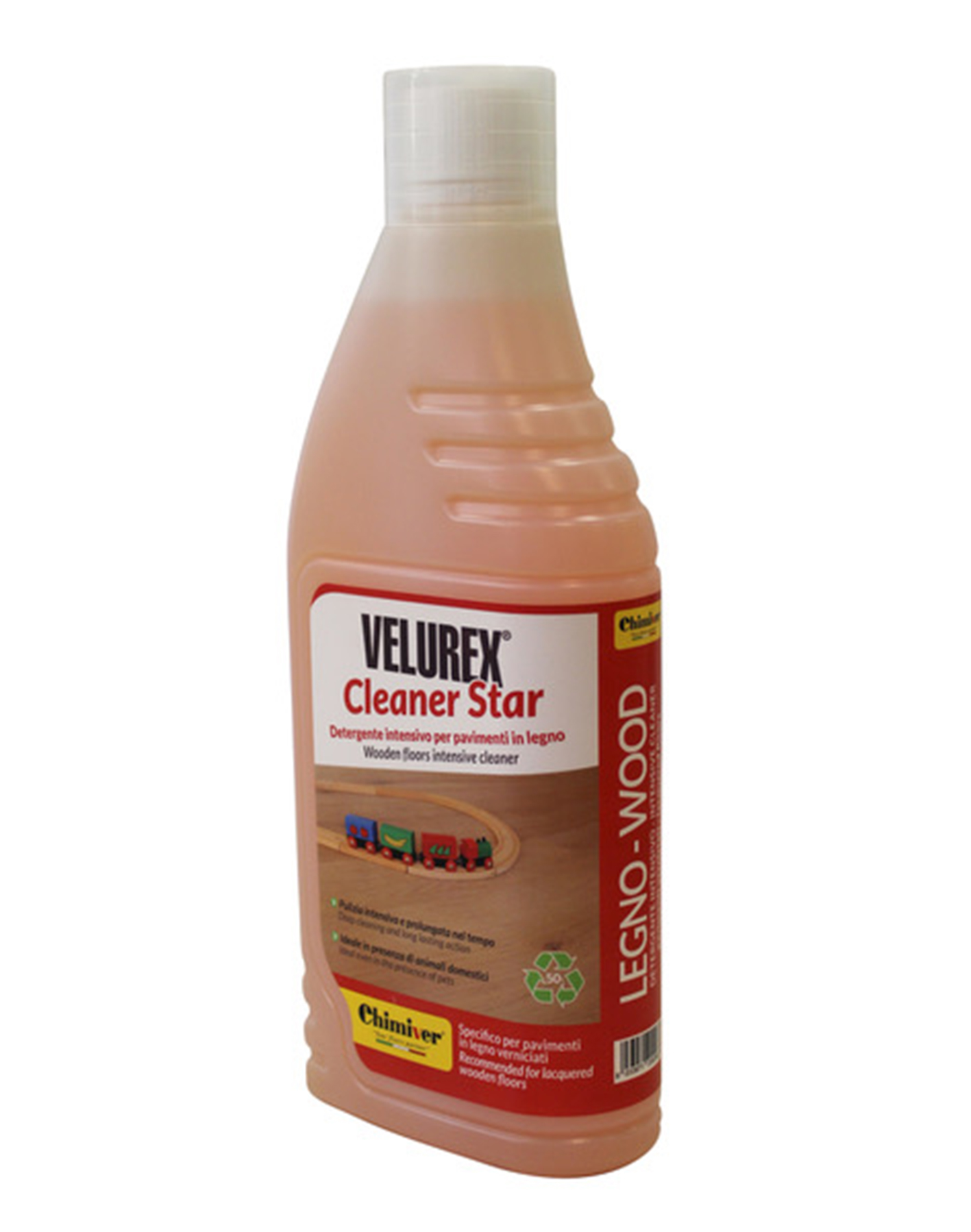 Per pavimenti in legno verniciati, pulizia/manutenzione ordinaria: VELUREX Cleaner Star. Prezzo 14.60 euro Per pavimenti in legno verniciati, pulizia/manutenzione ordinaria: VELUREX Cleaner Star. Prezzo 14.60 euro
