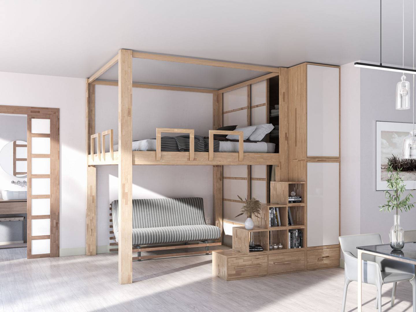 Cinius letto basso Cinius letto basso