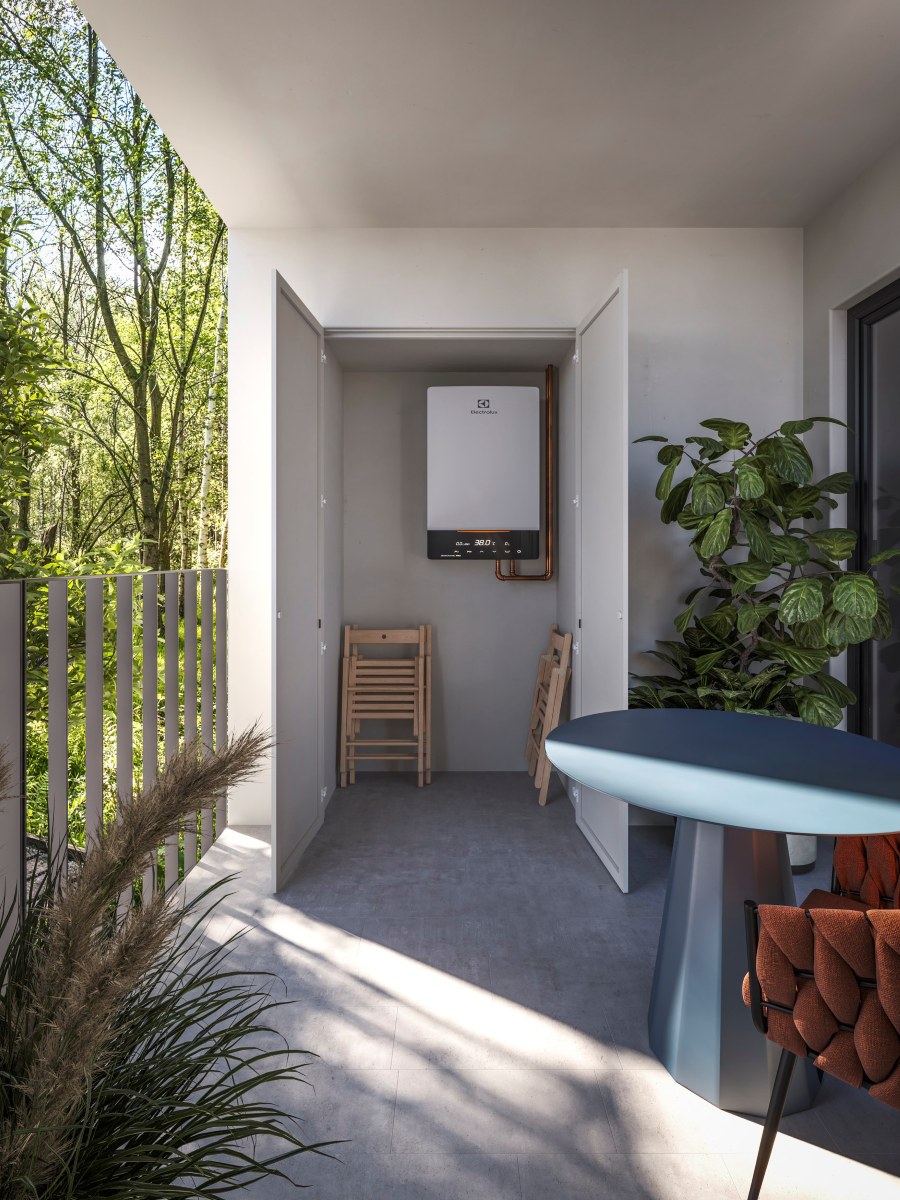 Due ante aperte del sistema Eclisse Syntesis Areo Due ante aperte del sistema Eclisse Syntesis Areo