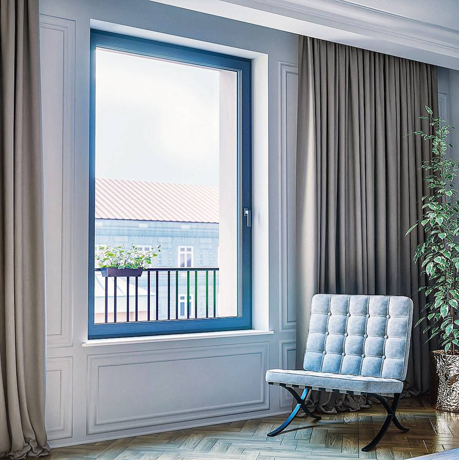 Le finestre Ideal Neo MD di Drutex sono realizzate con profili sottili e simmetrici in pvc a 5 camere, che favoriscono molta luce negli ambienti. Il telaio è profondo 76 mm e l’isolamento termico è di Uw 0,76 W/m²K. Ha 3 guarnizioni, doppia vetrocamera, quattro riscontri antieffrazione. Oltre 30 le finiture. www.drutex.it