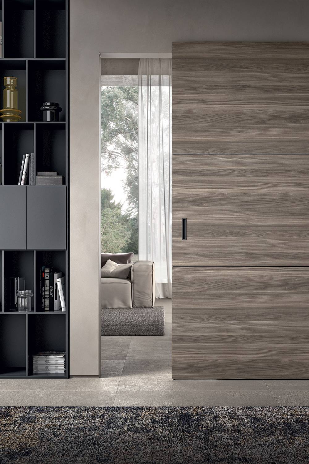 Tutto il fascino e la praticità di una soluzione scorrevole esterno muro di design, insieme alla solidità delle finiture più attuali: la porta GD Dorigo della linea Plantext, collezione Medusa, art. M394 impiega materiali innovativi ed interpreta la suddivisione degli ambienti con una soluzione elegante ed una finitura che ci riporta al calore del legno. Apertura: scorrevole a parete tipo “F”. Finitura: Ambra. Maniglia: rettangolare incassata. Tutto il fascino e la praticità di una soluzione scorrevole esterno muro di design, insieme alla solidità delle finiture più attuali: la porta GD Dorigo della linea Plantext, collezione Medusa, art. M394 impiega materiali innovativi ed interpreta la suddivisione degli ambienti con una soluzione elegante ed una finitura che ci riporta al calore del legno. Apertura: scorrevole a parete tipo “F”. Finitura: Ambra. Maniglia: rettangolare incassata.