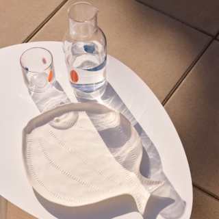 Maison du Monde French Riviera vassoio brocca e bicchiere Maison du Monde French Riviera vassoio brocca e bicchiere