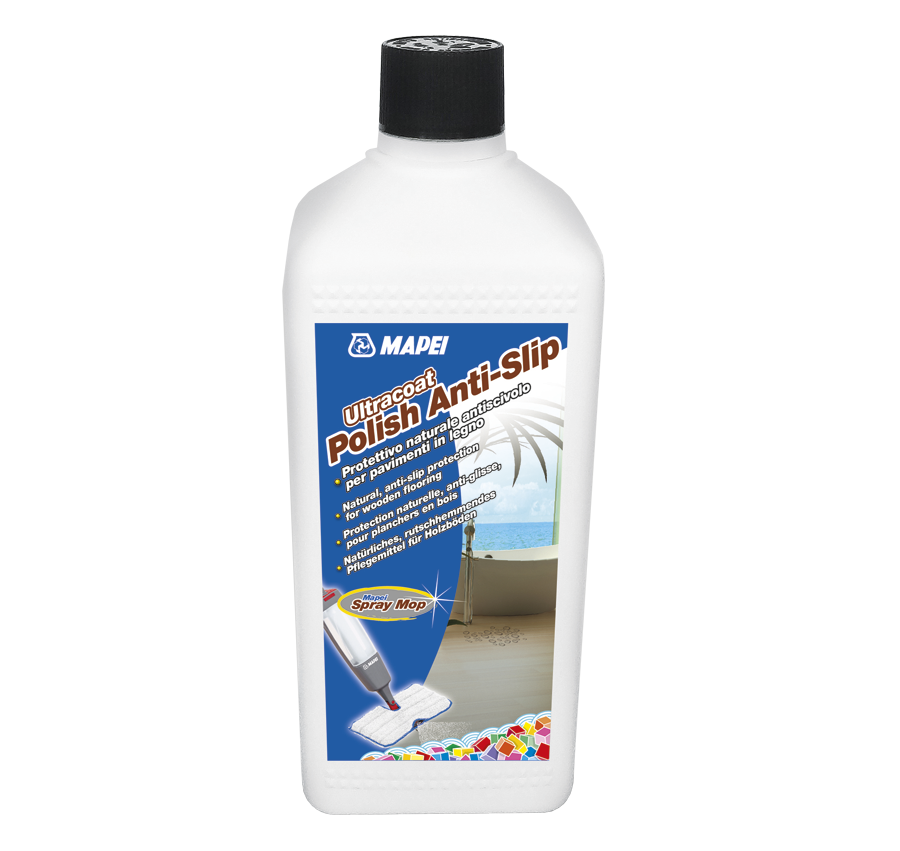 Mapei Ultracoat Polish anti slip è un protettivo naturale antiscivolo per pavimenti in legno. Protegge efficacemente i pavimenti in legno dalla maggior parte delle macchie: oli, grassi, limone, aceto, acidi in genere,
vino, caffè, the, ecc.
Facilita la pulizia e la rimozione delle tracce da calpestio e righe nere. Non trattiene polvere o sporco. Ridona l’aspetto
originario al pavimento reso opaco dall’usura. Mapei Ultracoat Polish anti slip è un protettivo naturale antiscivolo per pavimenti in legno. Protegge efficacemente i pavimenti in legno dalla maggior parte delle macchie: oli, grassi, limone, aceto, acidi in genere,
vino, caffè, the, ecc.
Facilita la pulizia e la rimozione delle tracce da calpestio e righe nere. Non trattiene polvere o sporco. Ridona l’aspetto
originario al pavimento reso opaco dall’usura.