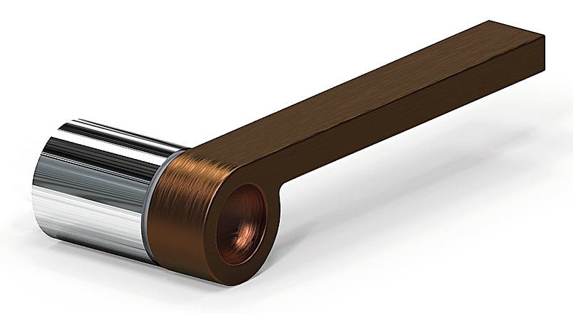 La maniglia è un elemento funzionale e decorativo fondamentale in una porta, e i suoi finitura e stile riescono a valorizzare al massimo il serramento. Hemisfera della Minima Collection di Frascio ha rosetta compatta con Ø 30 mm per un design minimale. In alluminio, è disponibile nelle finiture Cromato satinato, Bronzo Trend, Nero Opaco e Bianco Opaco. La coppia costa 97 euro. www.frascio.it