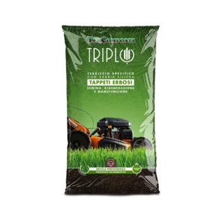 Terriccio specifico per tappeto erboso e prato Very verde di Tercomposti, ricco di sabbia silicea e torbe selezionate, creato per la semina di tappeti erbosi, la trasemina e la rigenerazione di prati ornamentali logorati dal calpestio e per la posa di prati pronti in zolla. www.tercomposti.com Terriccio specifico per tappeto erboso e prato Very verde di Tercomposti, ricco di sabbia silicea e torbe selezionate, creato per la semina di tappeti erbosi, la trasemina e la rigenerazione di prati ornamentali logorati dal calpestio e per la posa di prati pronti in zolla. www.tercomposti.com