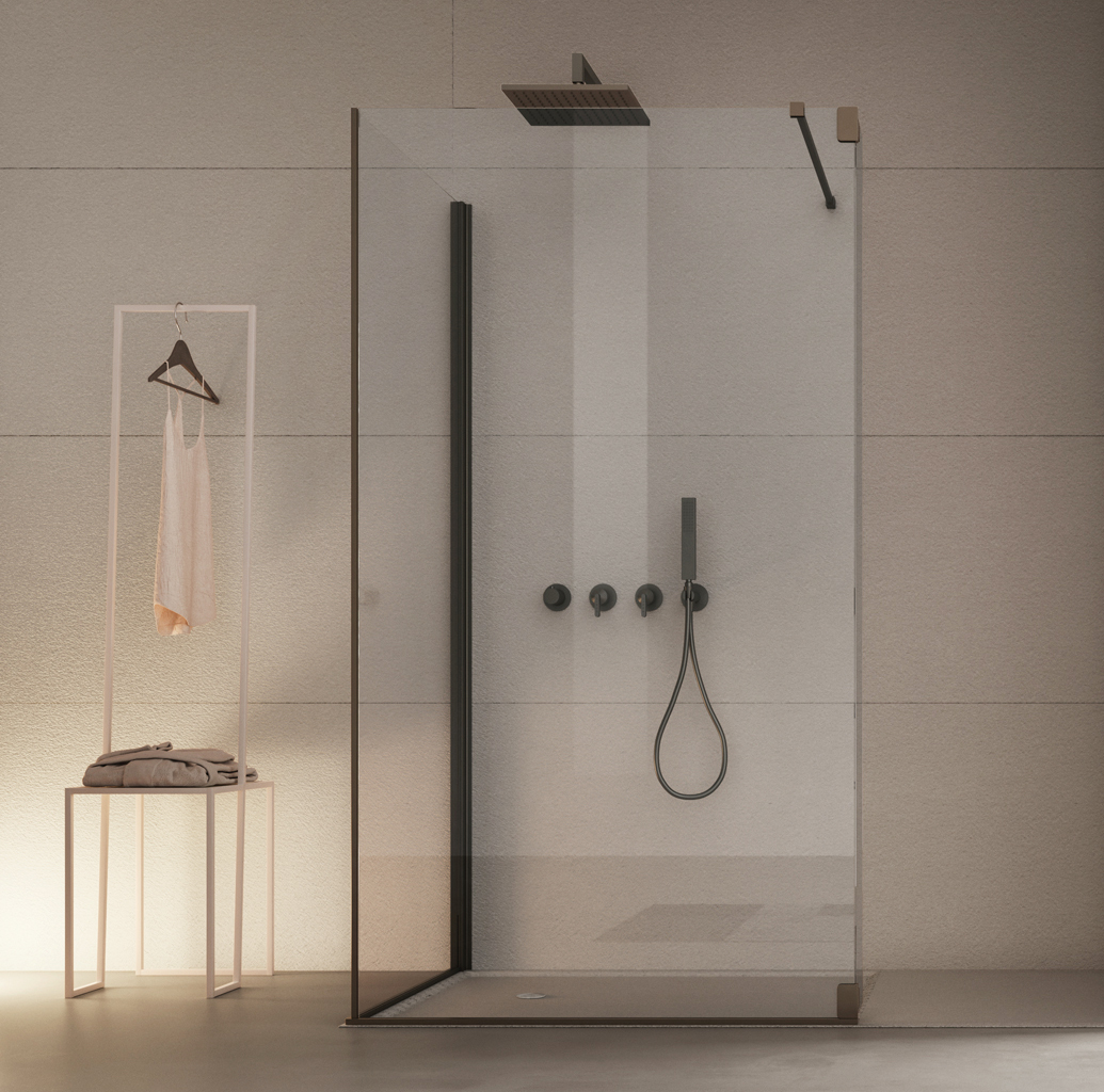 Arcom Dress holder a fianco alla doccia Arcom Dress holder a fianco alla doccia