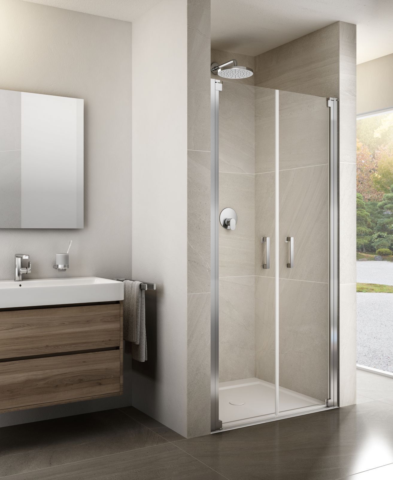 La cabina doccia in nicchia Jolly JP di Provex con porta saloon con apertura in/out è in finitura Brillante lucido. Dotata di vetro temperato di sicurezza 6 mm in finitura trasparente, è disponibile da 70 cm (come in foto) fino a 120 cm x H 200 cm. Prezzo su richiesta. www.provex.eu La cabina doccia in nicchia Jolly JP di Provex con porta saloon con apertura in/out è in finitura Brillante lucido. Dotata di vetro temperato di sicurezza 6 mm in finitura trasparente, è disponibile da 70 cm (come in foto) fino a 120 cm x H 200 cm. Prezzo su richiesta. www.provex.eu