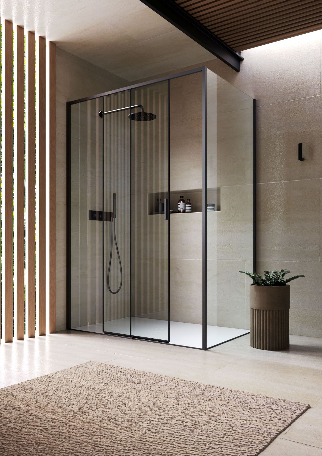 La cabina doccia serie 7200 di Vismaravetro con apertura scorrevole è ideale per spazi ridotti. Realizzata in cristallo trasparente da 6 mm, ha profilo anodizzato metal gun. Misura L 160 x P 80 x H 200 cm. Prezzo 1.776 euro. www.vismaravetro.it La cabina doccia serie 7200 di Vismaravetro con apertura scorrevole è ideale per spazi ridotti. Realizzata in cristallo trasparente da 6 mm, ha profilo anodizzato metal gun. Misura L 160 x P 80 x H 200 cm. Prezzo 1.776 euro. www.vismaravetro.it