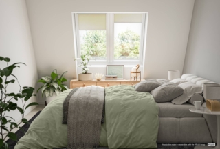 VELUX reinventa e rende di facile realizzazione lo spirito del bow-window, inserendo due finestre nello stesso telaio. Con il suo design moderno e la sua estetica la soluzione 2 in 1 è facile da installare, proprio come una finestra classica. VELUX reinventa e rende di facile realizzazione lo spirito del bow-window, inserendo due finestre nello stesso telaio. Con il suo design moderno e la sua estetica la soluzione 2 in 1 è facile da installare, proprio come una finestra classica.