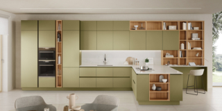 cucine verde Oyster di Veneta Cucine