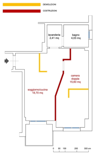 demolizioni costruzioni trasformare il monolocale in bilocale demolizioni costruzioni trasformare il monolocale in bilocale