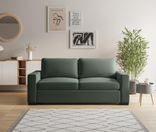 Il divano letto tre posti Riley di Deghi ha uno stile classico ed è rivestito in tessuto sfoderabile verde giada. Le spesse imbottiture della seduta, dello schienale e dei braccioli ne aumentano il comfort; la struttura e i piedini sono in legno di eucalipto. Misura L 204 x P 88 x H 92 cm. Prezzo 1.100 euro. https://www.deghi.it Il divano letto tre posti Riley di Deghi ha uno stile classico ed è rivestito in tessuto sfoderabile verde giada. Le spesse imbottiture della seduta, dello schienale e dei braccioli ne aumentano il comfort; la struttura e i piedini sono in legno di eucalipto. Misura L 204 x P 88 x H 92 cm. Prezzo 1.100 euro. https://www.deghi.it