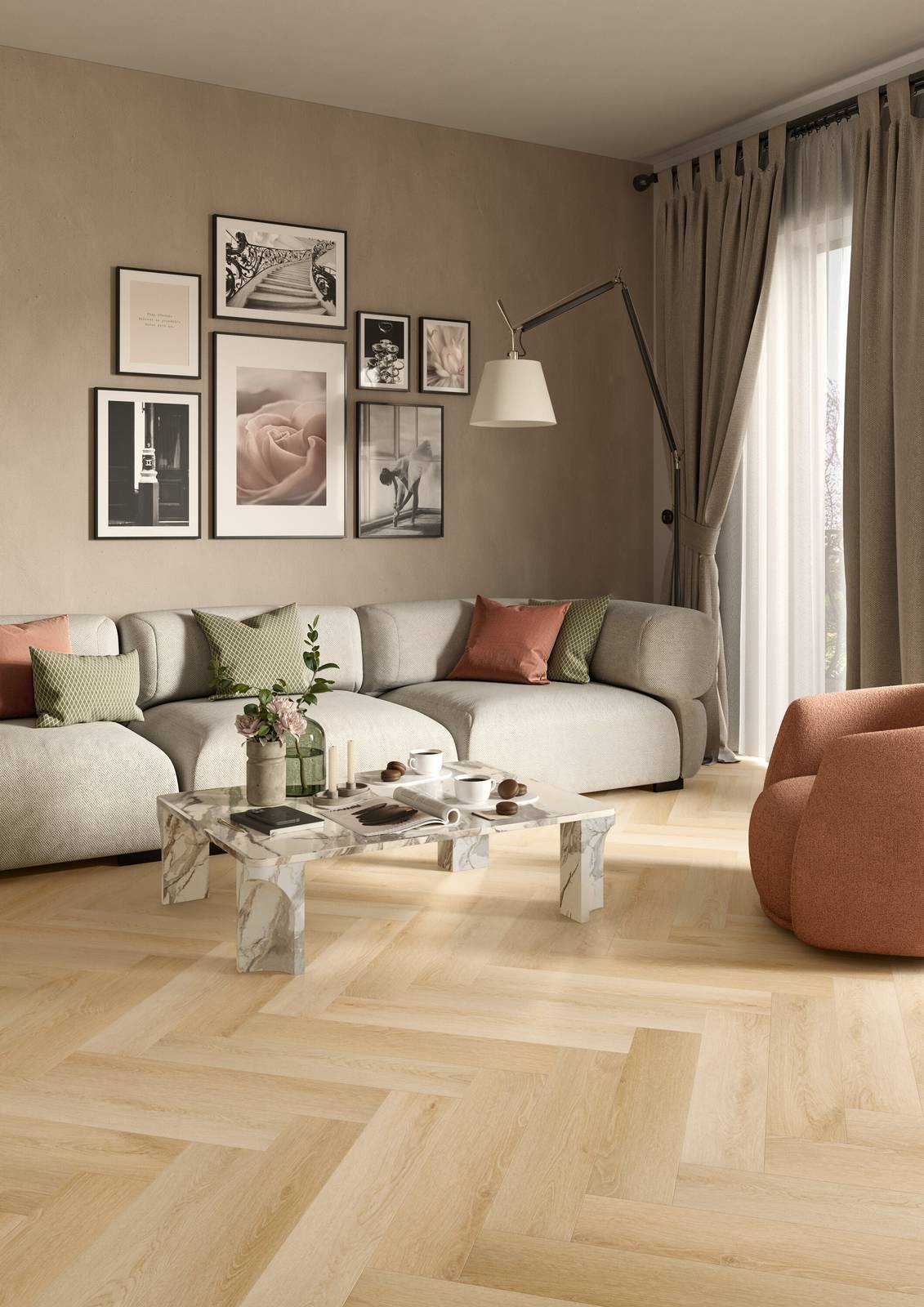 Pavimento Flow+ di Woodco effetto legno a spina italiana, decoro Zagros, riproduce tridimensionalmente le caratteristiche autentiche del legno. Misura 64 X 12,8 cm con spessore 6,5 mm
Prezzo al mq 46,45 euro iva inclusa. www.pavimentoflow.it