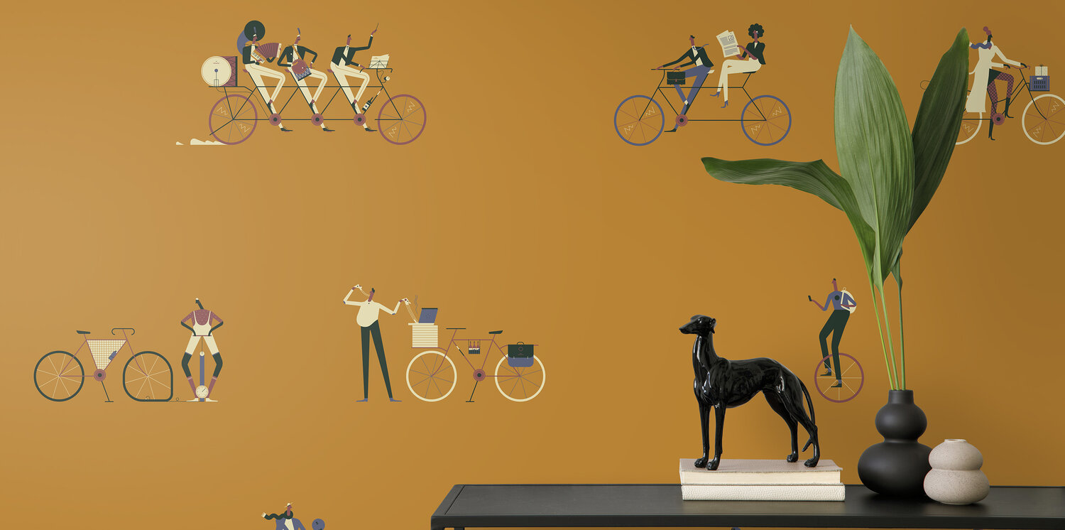 photowall carta da parati biciclette