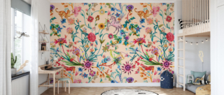 photowall carta da parati con fiori colorati