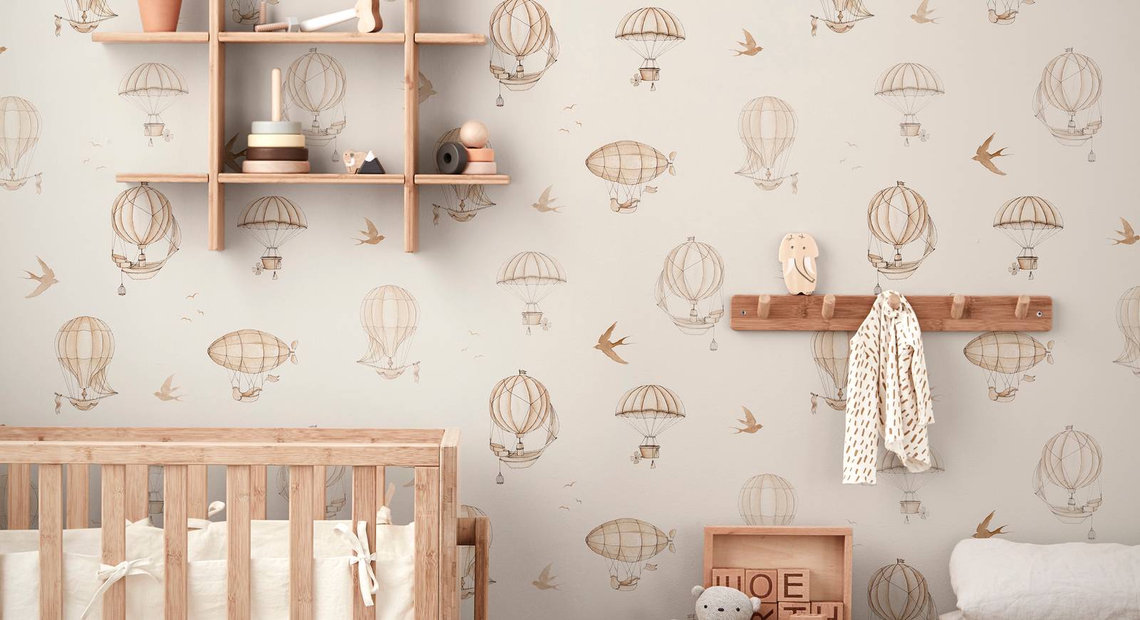 photowall carta da parati con mongolfiere